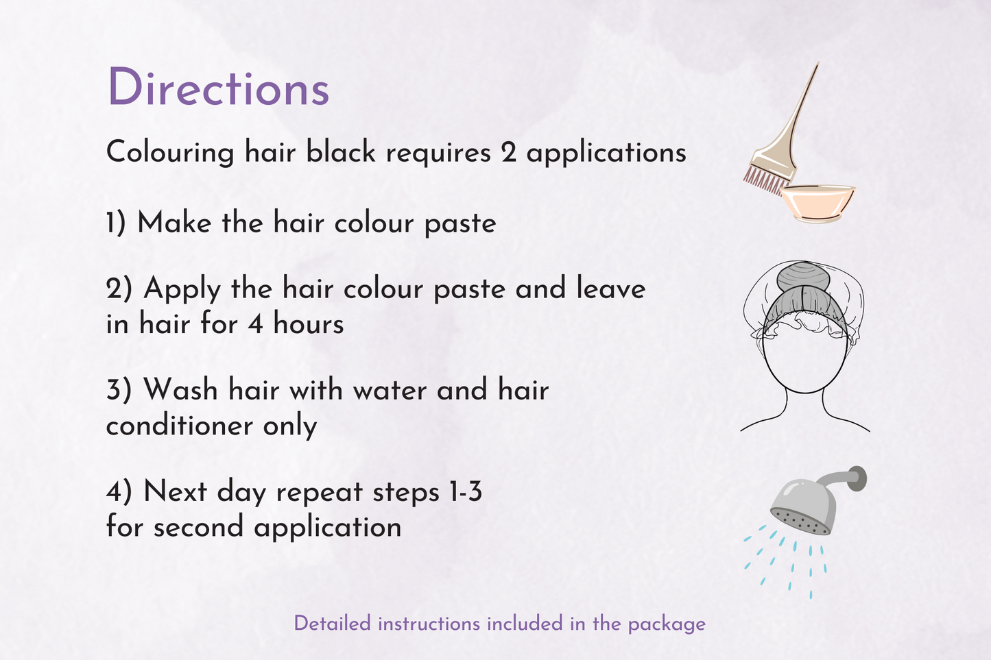 BLACK Herbal Hair Colour Kit