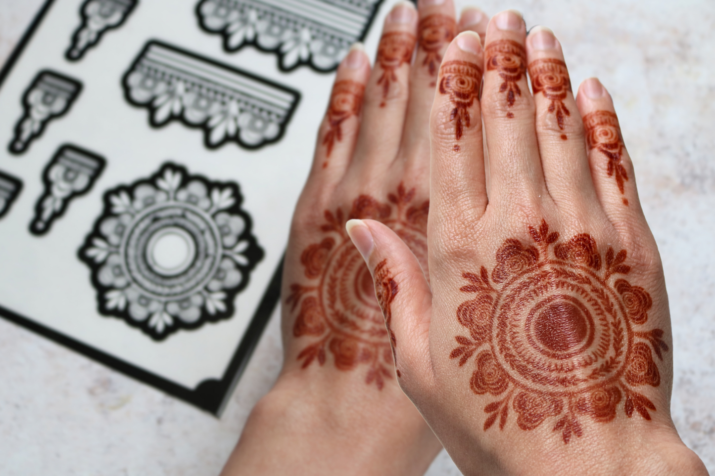 Henna Stencils - Large - Two Hands