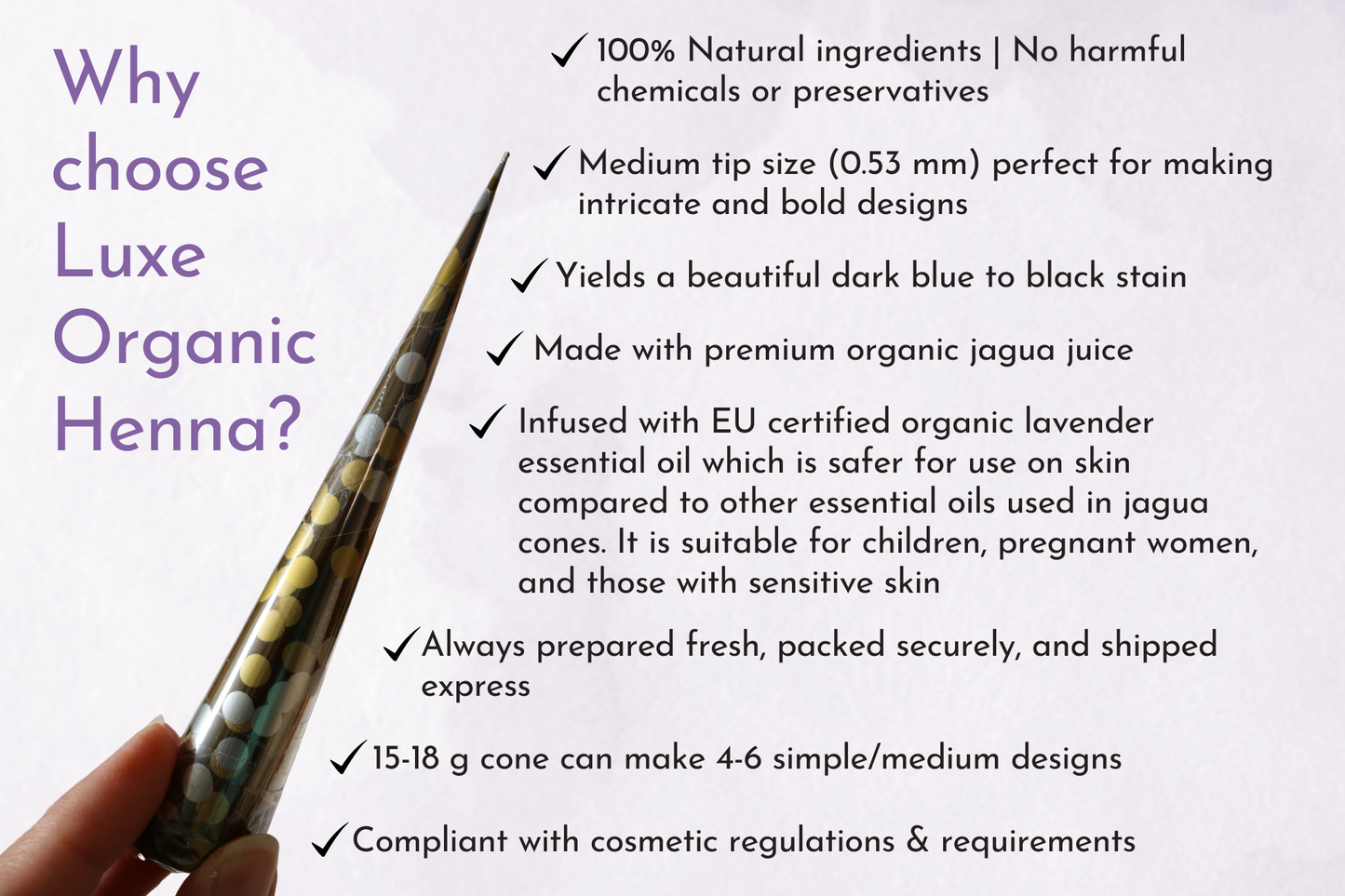 organic jagua gel cone