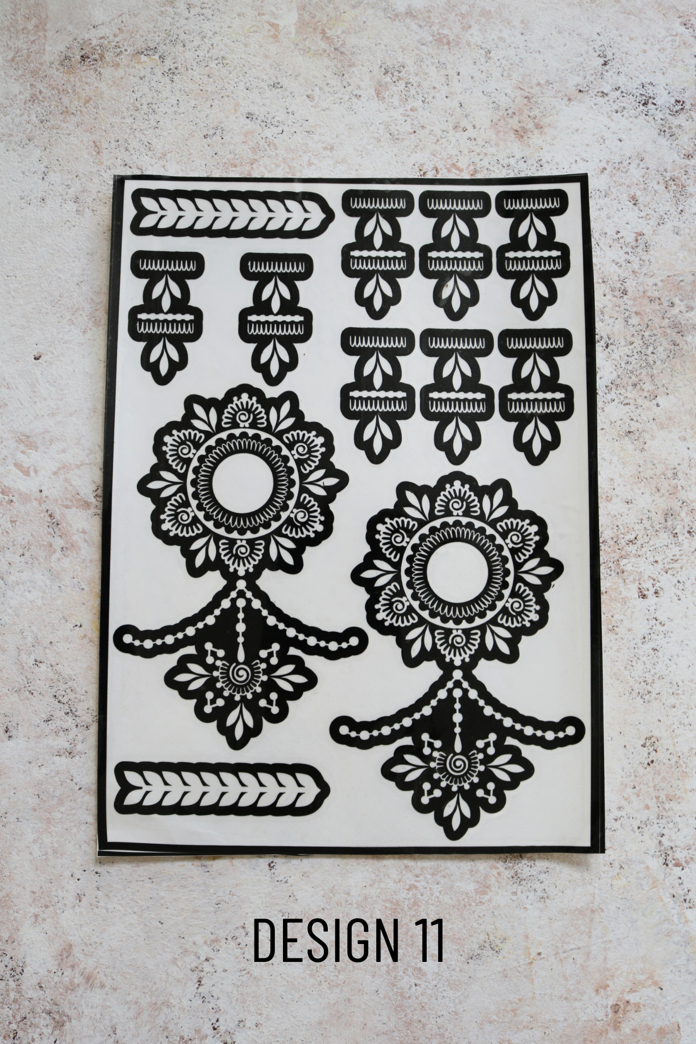 Henna Stencils - Large - Two Hands