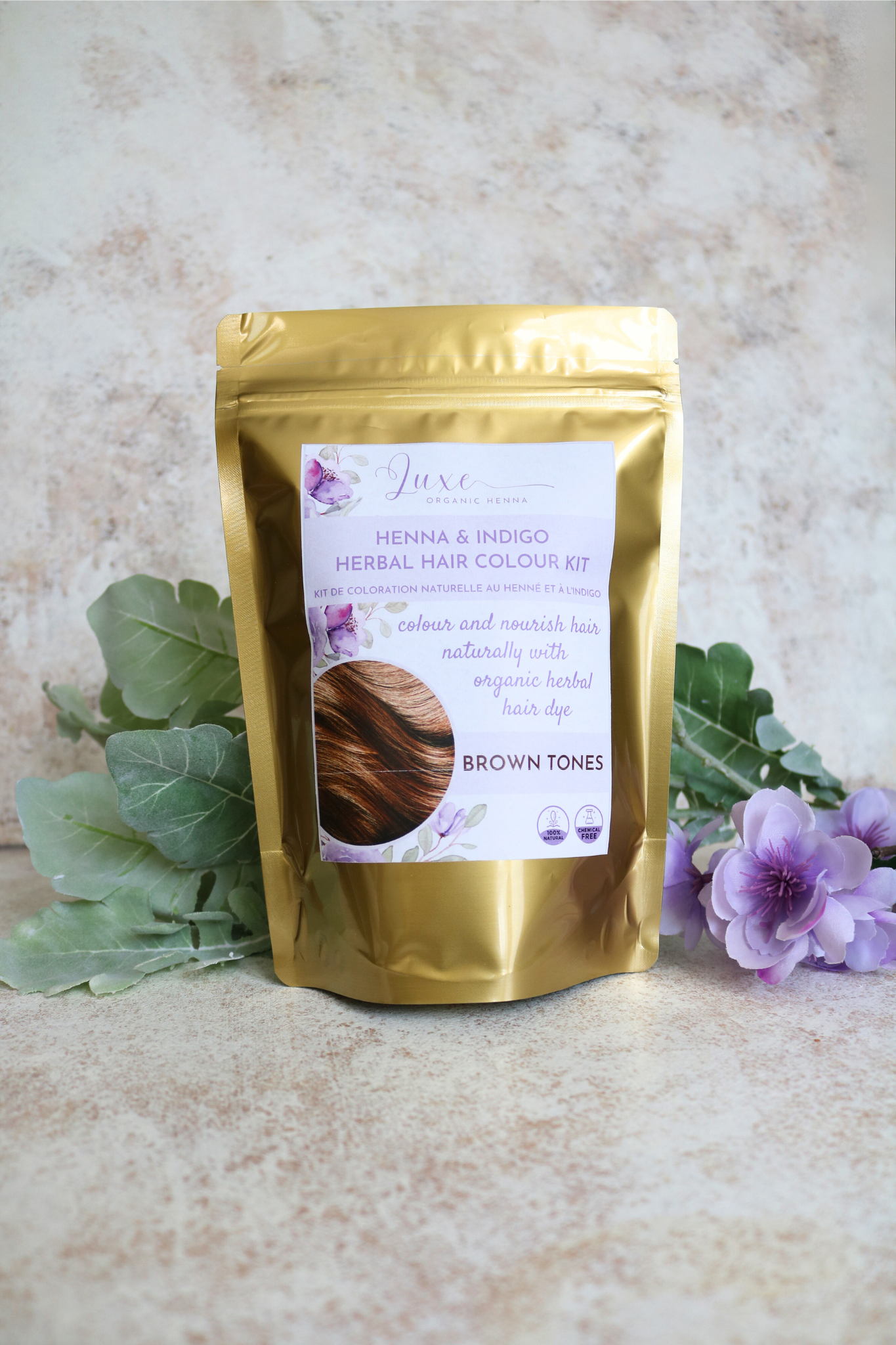 BROWN Herbal Hair Colour Kit