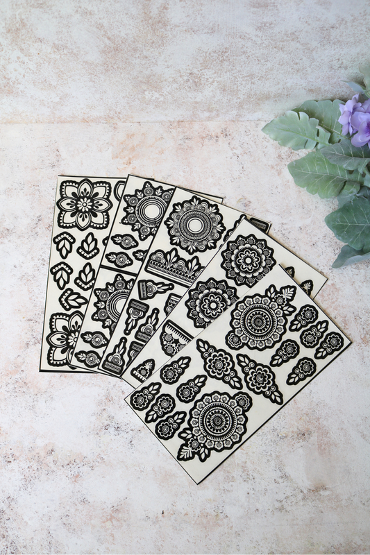 Henna Stencils - Large - Two Hands